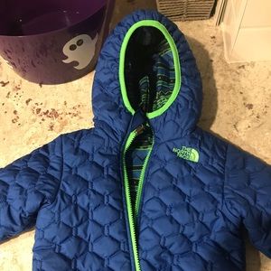 12-18 mo. North Face reversible winter coat.